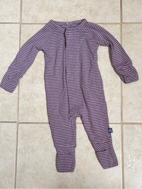 Magnetic Me Purple Striped Footed One-Piece